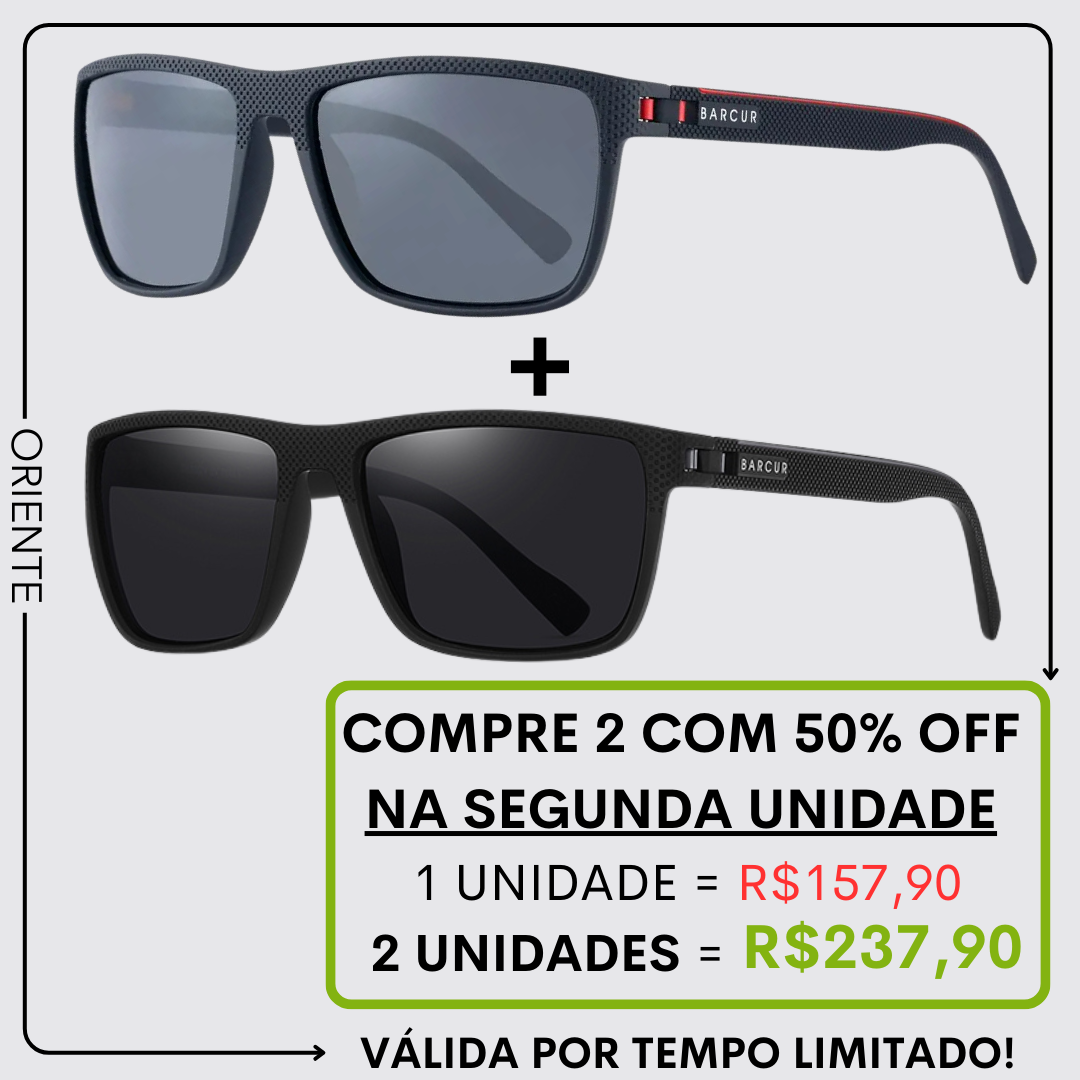 Promoção do óculos Italy levando duas unidades com desconto