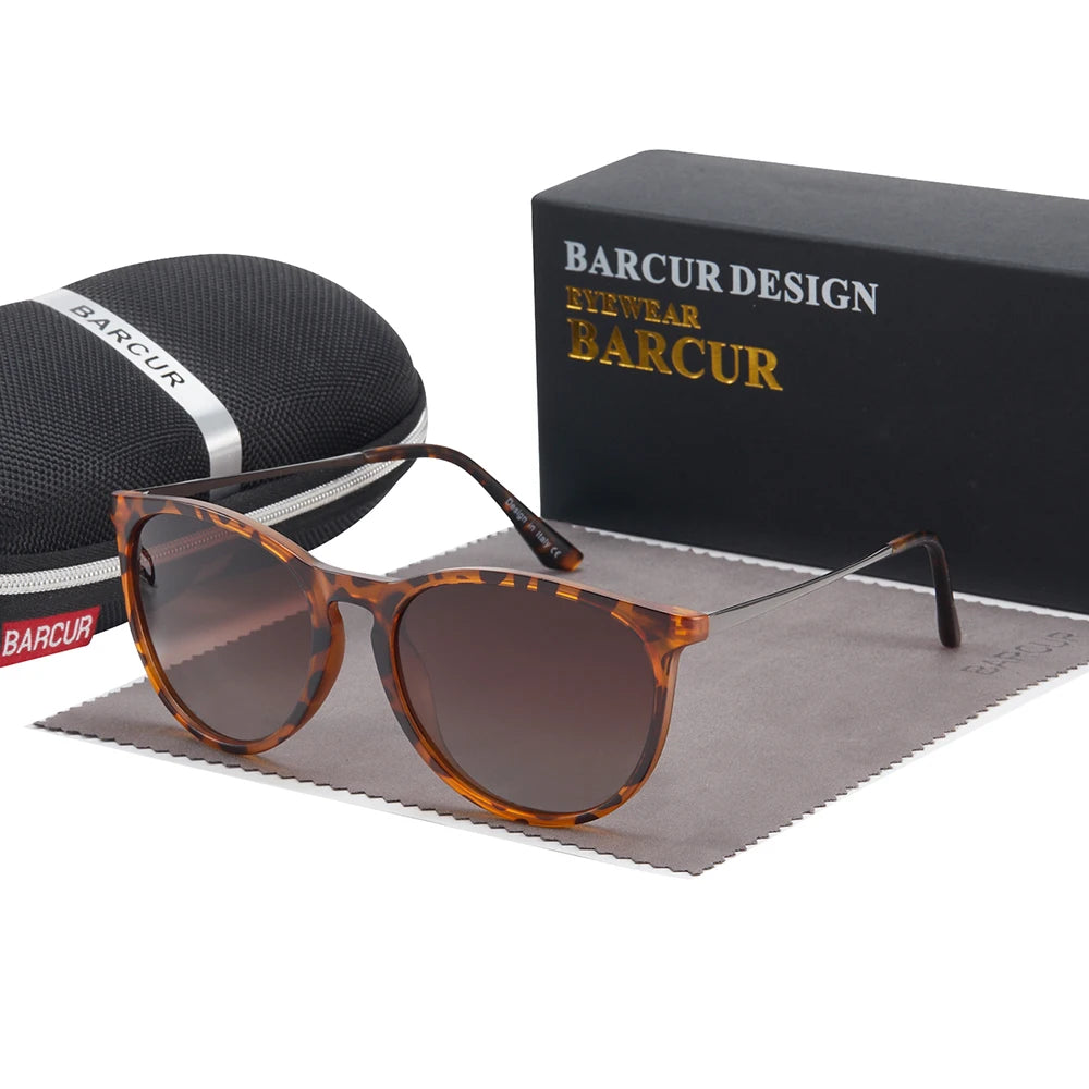 Óculos de Sol Capri cor Leopardo com lente marrom