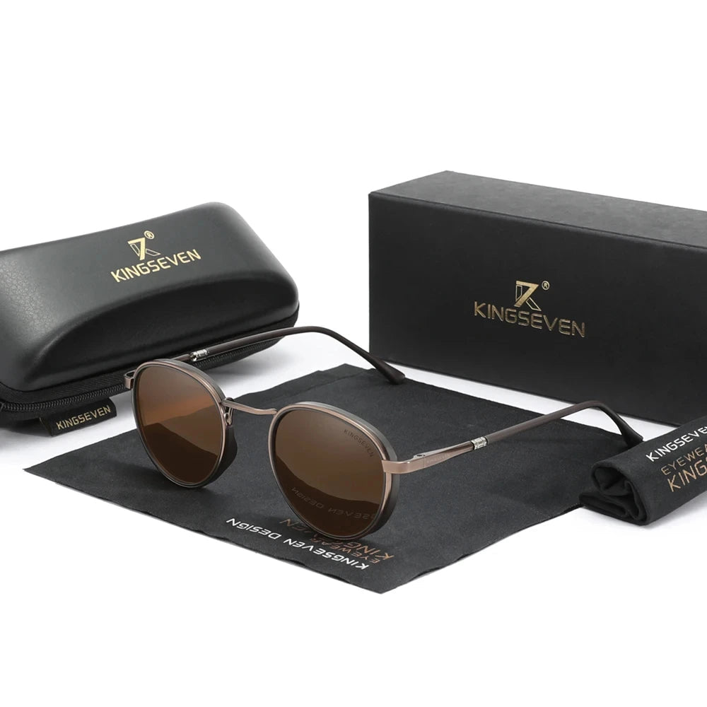 oculos de sol Aros marrom com lente marrom e polarizadas, um modelo exclusivo e classico