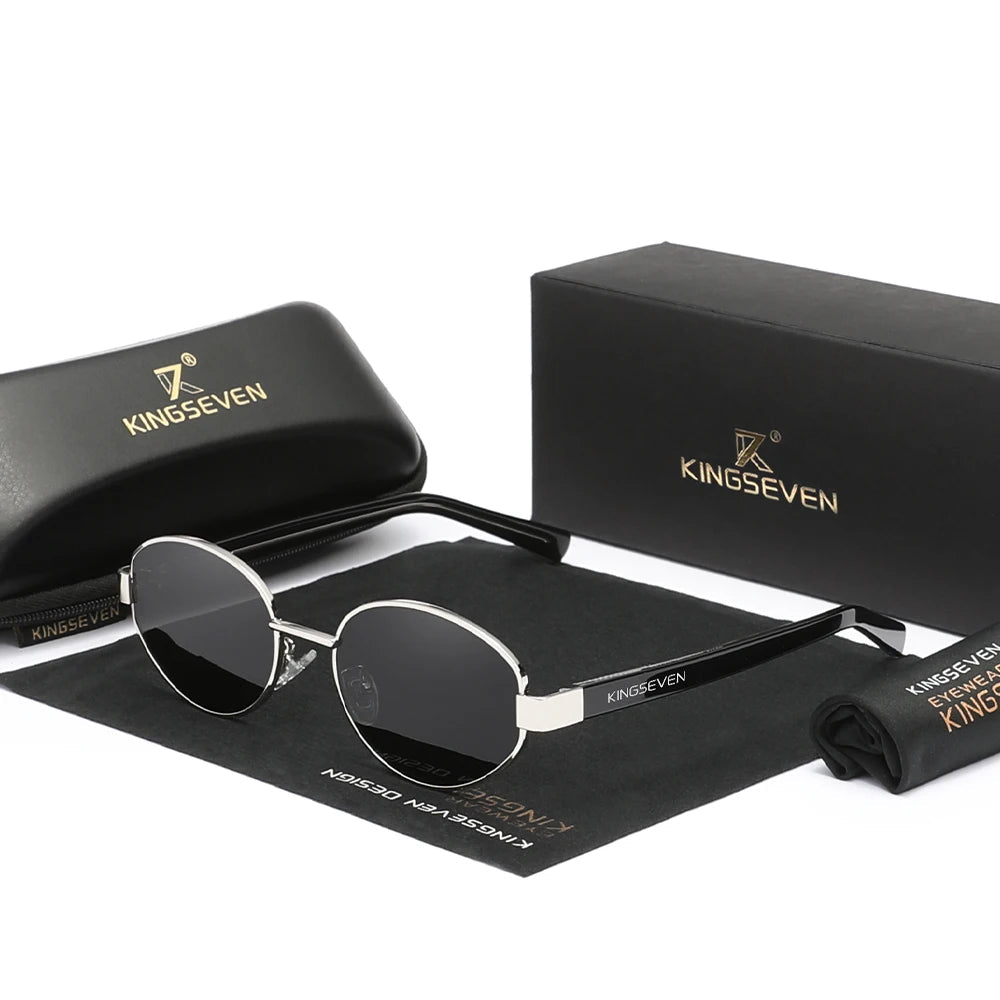 oculos de sol praga prata com lente escura exclusivo e com design atemporal e proteção uv400
