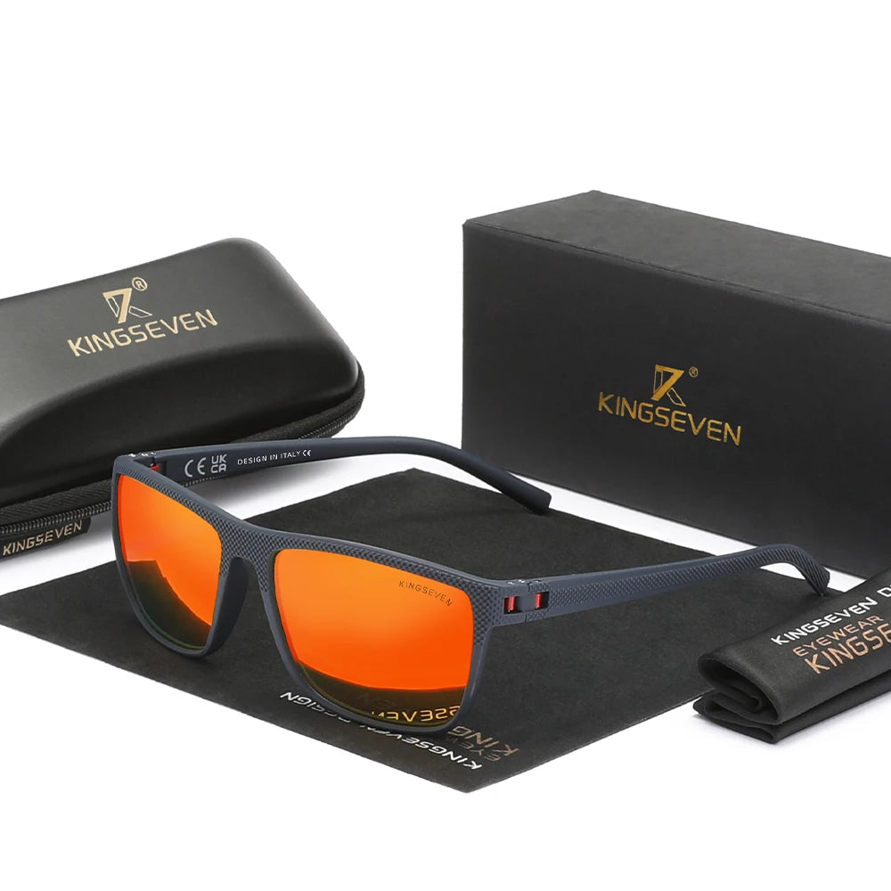 Óculos de sol sunset preto com lente laranja